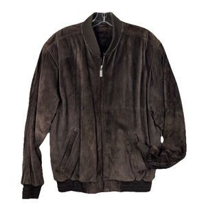 Vintage Roundtree & Yorke Brown Suede Leather Men's Jacket. Size Medium ✅